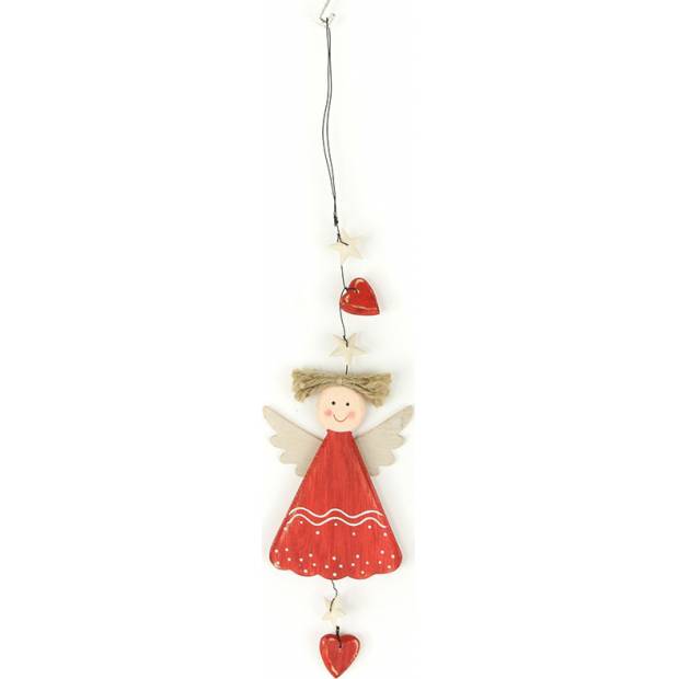 Andělka, závěsná dřevěná vánoční dekorace ZA8632 Art
