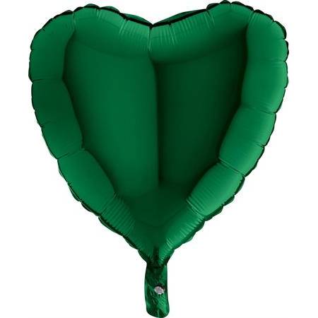 Nafukovací balónik zelené srdce 46 cm