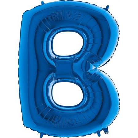 Nafukovací balónik písmeno B modré 102 cm