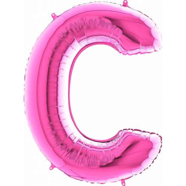 Nafukovací balónik písmeno C ružové 102 cm
