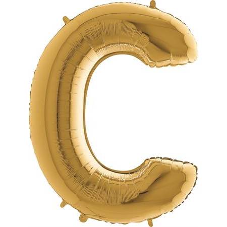 Nafukovací balónik písmeno C zlaté 102 cm
