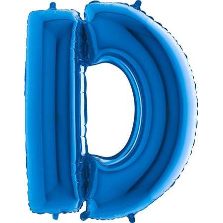 Nafukovací balónik písmeno D modré 102 cm