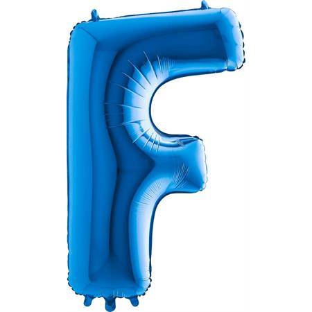 Nafukovací balónik písmeno F modré 102 cm