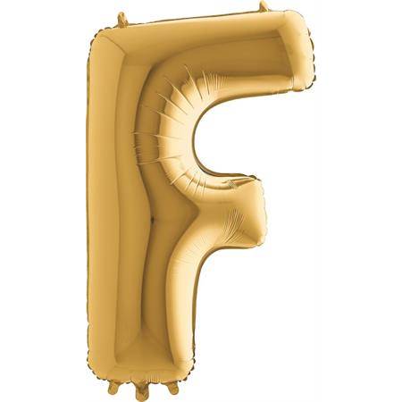 Nafukovací balónik písmeno F zlaté 102 cm