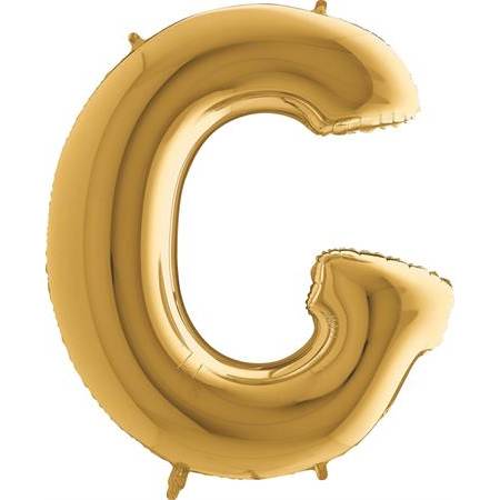 Nafukovací balónik písmeno G zlaté 102 cm