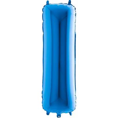 Nafukovací balónik písmeno I modré 102 cm
