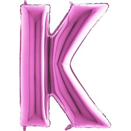 Nafukovací balónik písmeno K ružové 102 cm