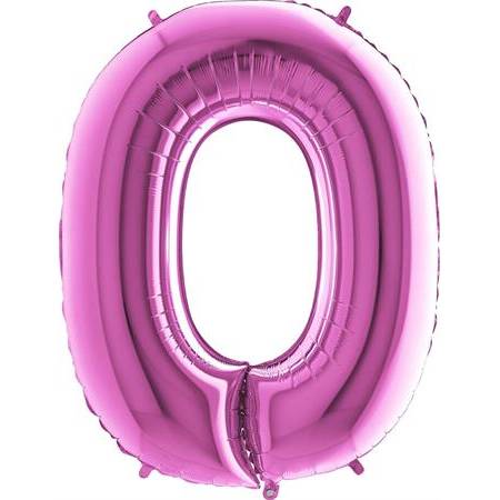 Nafukovací balónik písmeno O ružové 102 cm