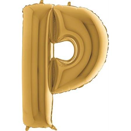 Nafukovací balónik písmeno P zlaté 102 cm