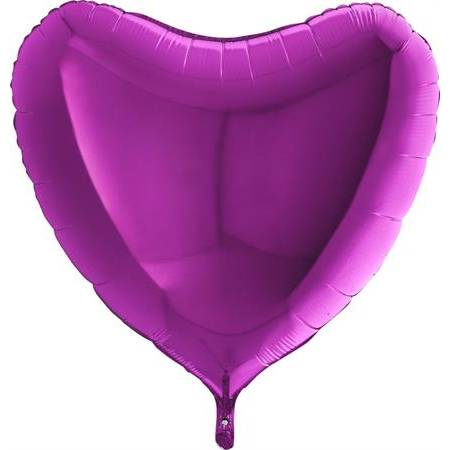 Nafukovací balónik fialové srdce 91 cm