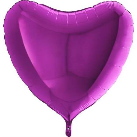 Nafukovací balónik fialové srdce 91 cm