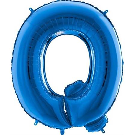 Nafukovací balónik písmeno Q modré 102 cm