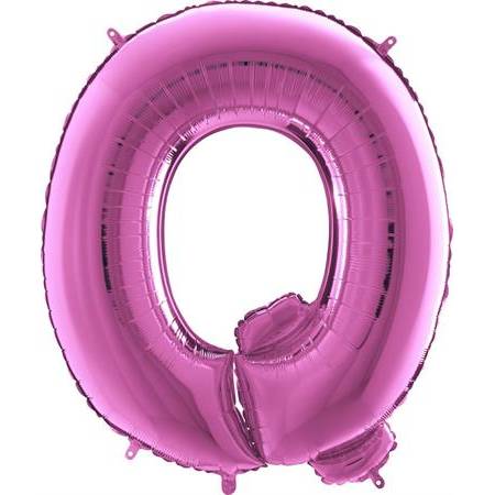 Nafukovací balónik písmeno Q ružové 102 cm