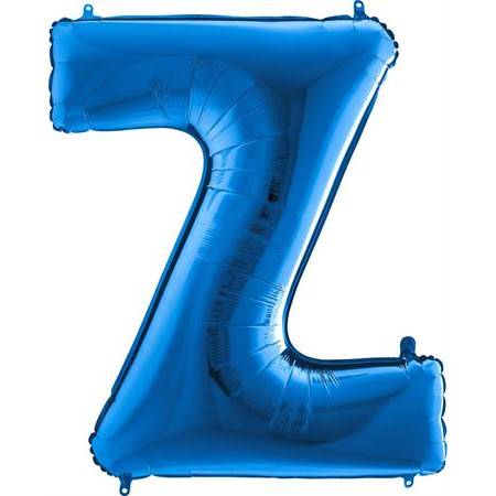 Nafukovací balónik písmeno Z modré 102 cm