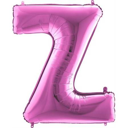 Nafukovací balónik písmeno Z ružové 102 cm