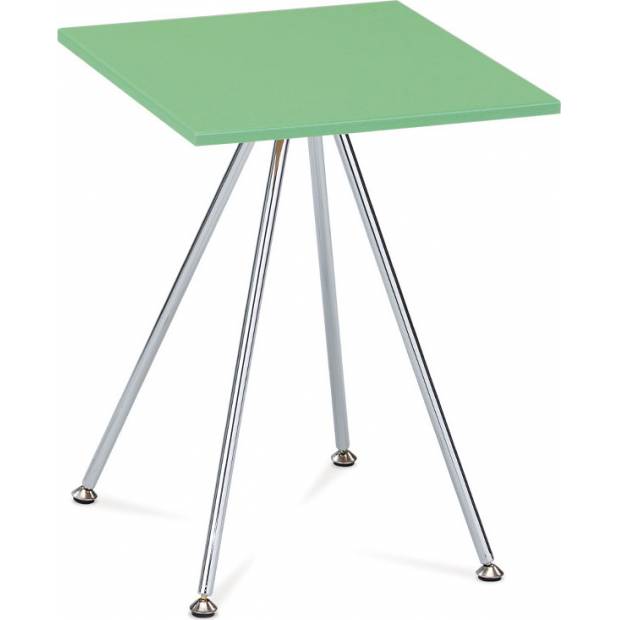 Odkládací stolek, vysoký lesk zelený / chrom 83467-02 LIM Art