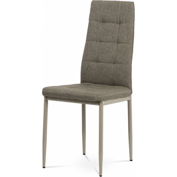 Jídelní židle, cappuccino látka, kov matný cappuccino DCL-397 CRM2 Art