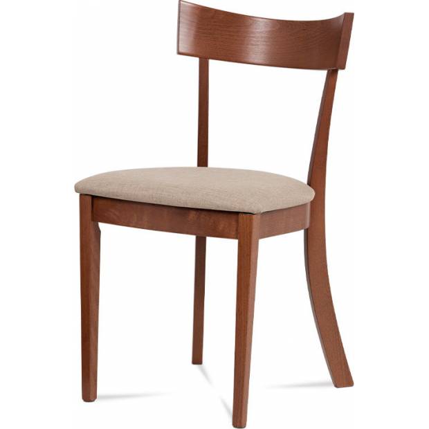 Jídelní židle, barva třešeň, potah krémový BC-3333 TR3 Art
