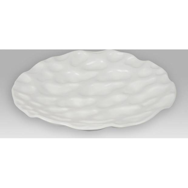 Dekorační mísa keramická - bílá matná OBK665111 Art