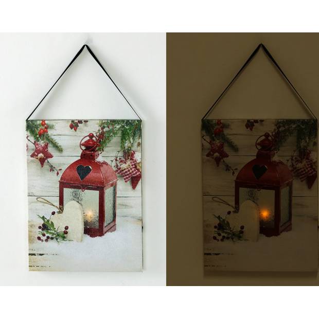 Nástěnný obraz, svíticí - LED, zimní motiv BD524 Art