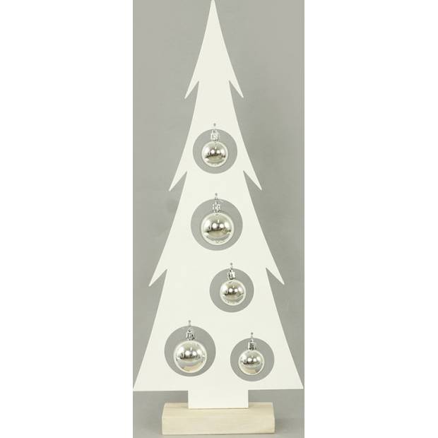 Stromeček, vánoční kovová dekorace s plastovými koulemi AN127 Art
