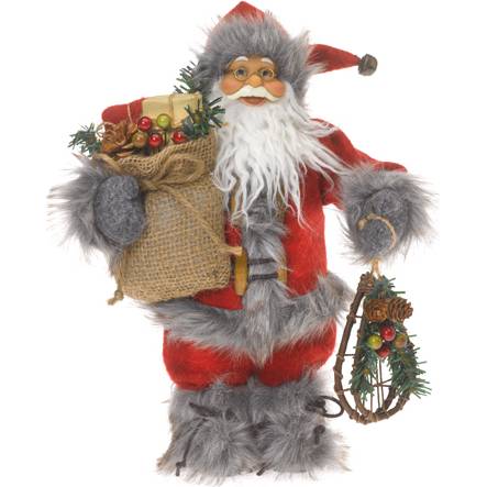 Santa Claus a snežnice 30cm - IntArt