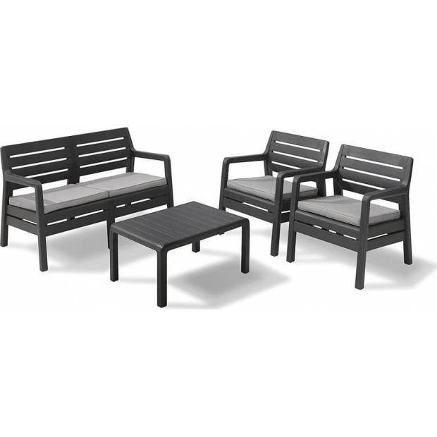 Zahradní set DELANO graphite + cool grey 221538 ALLIBERT