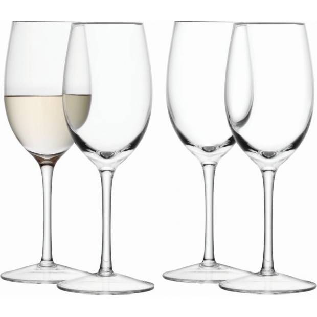 Wine skleničky na bílé víno 260ml, čiré set 4ks, LSA, Handmade G1152-09-301 LSA International