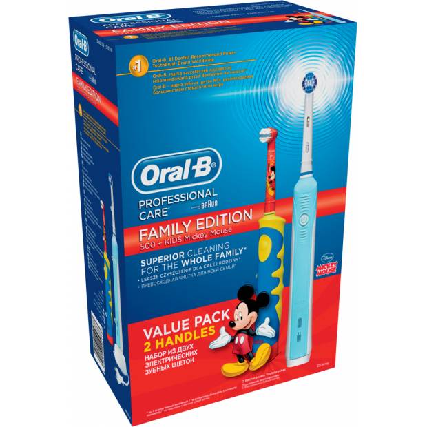 FAMILY PACK (PC500+D10K) KARTÁČEK 41002812 ORAL B