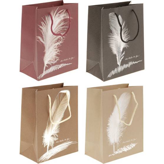 Taška dárková papírová  s glitry, mix 4 druhů, cena za 1 kus AUP201-ST Art