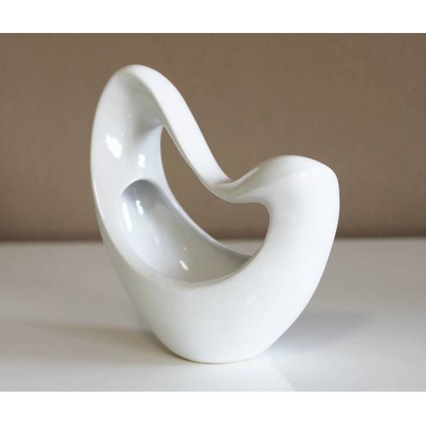 Váza keramická  - bílá HL751371 Art