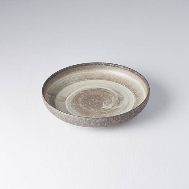 Mělký talíř s vysokým okrajem Nin-Rin 22 cm C0489 MIJ
