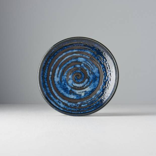Mělký předkrmový talíř Copper Swirl 17 cm C8073 MIJ
