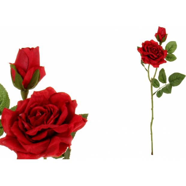 Růže, barva červená. Květina umělá. KUM3209 Art