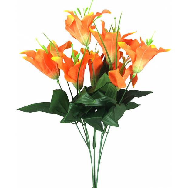 Lilie puget, barva oranžová. Květina umělá. SG5964 Art