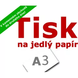 Tlač na jedlý papier A3 - Apolo77