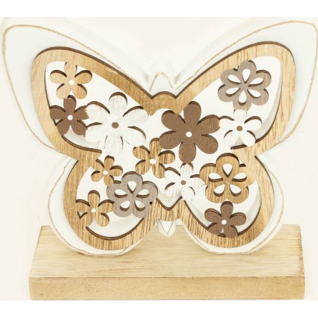 Motýl, dřevěná dekorace na postavení KLA503 Art