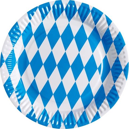 BAVARIA papierové párty tanieriky 8 ks 23 cm
