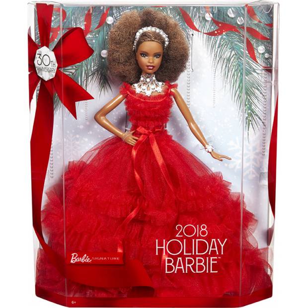 BRB HOLIDAY DOLL AFRO ÚČES 25FRN70 Mattel