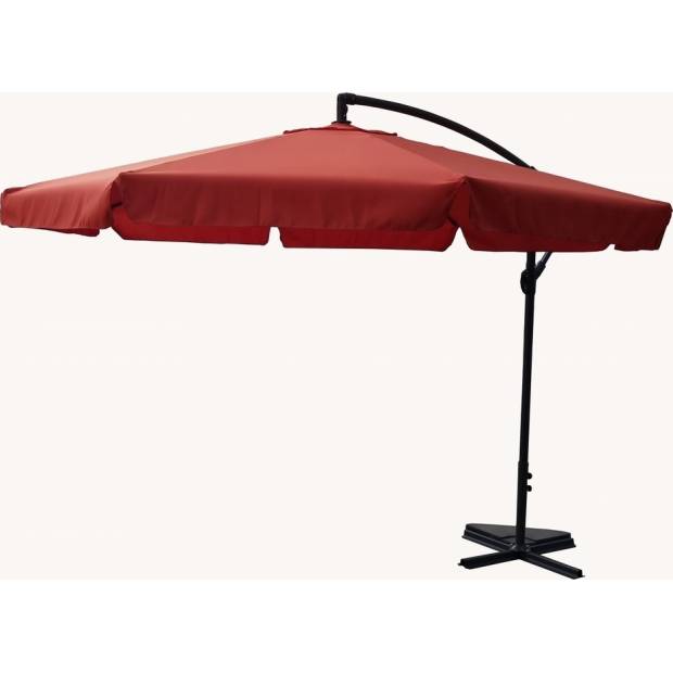 Slunečník EXCLUSIVE NEPROMOKAVÝ boční - terracota 90/114 Rojaplast