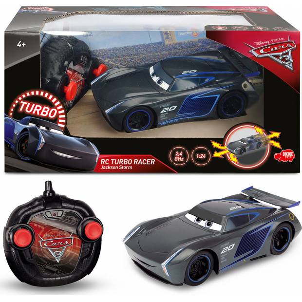 RC Cars 3 Turbo Racer Jackson Hrom 1:24, 17cm, 2 kan D 3084005 Dickie