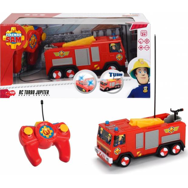 RC Požárník Sam Hasičské auto Jupiter 1:24, 2 kan D 3099612 Dickie