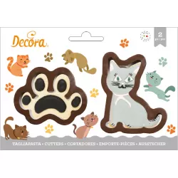 Vykrajovátko mačka s labkou - Decora
