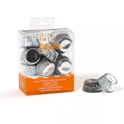 Štítky na bonbóny strieborné 27x17 mm - Decora