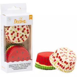 Formičky na muffiny 36 ks – třešně a melón - Decora