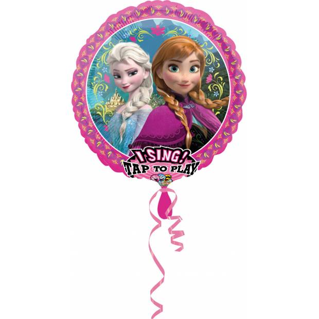 Hrajúci a spievajúci Fóliový balónik 71 cm Frozen - Ľadové kráľovstvo
