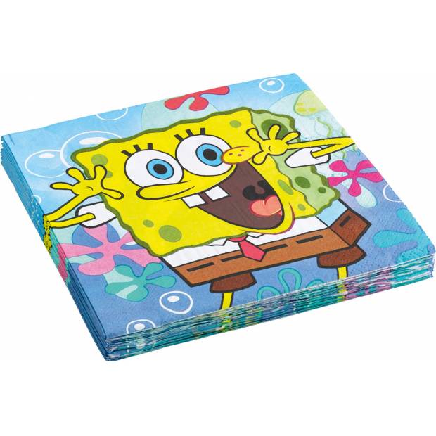 Papierové servítky 33 x 33 cm 20 ks Sponge Bob