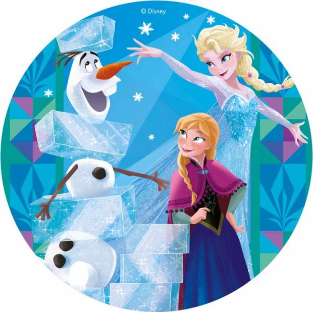 Jedlý papier ľadové kráľovstvo - Frozen 20 cm