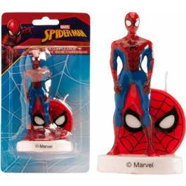 Tortová figúrka Spiderman so sviečkou 9cm