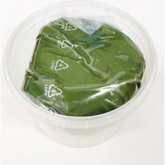 Tmavozelená plastová čokoláda (250 g) - Dortisimo